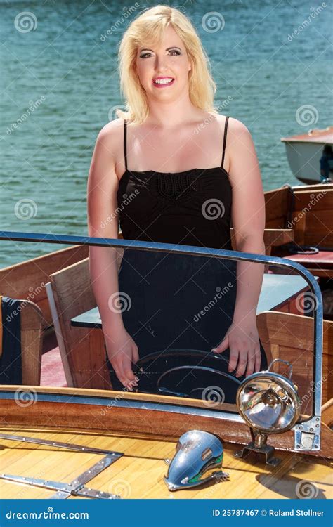 Blonde Woman In Boat Stock Image Image Of Beach Lifestyles 25787467
