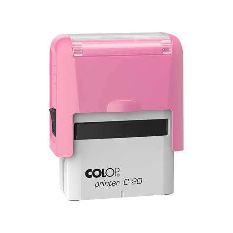 Alô Carimbos Carimbo Colop Printer 20 Rosa Bebê 38x14mm