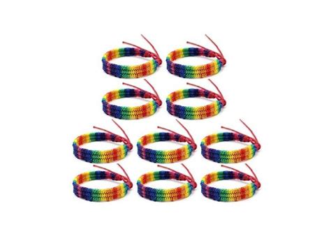 Rubsy Pe As Pulseira De Amizade Orgulho Amor Arco Ris Gay E L Sbica Ajust Vel O Melhor