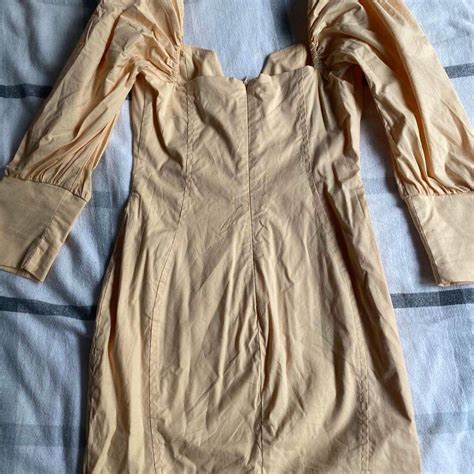 Nude Peach Mini Bodycon Oh Polly Dress Size 4 Depop