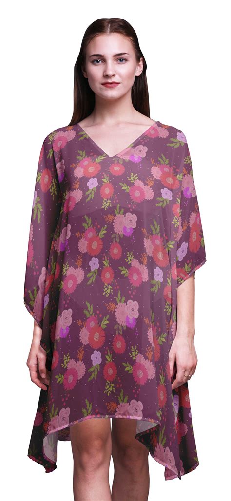 Bimba Artistic BeachÂ Kaftan Bikini Cover up Womenâs Midi Dress Short Caftan XL X Walmart