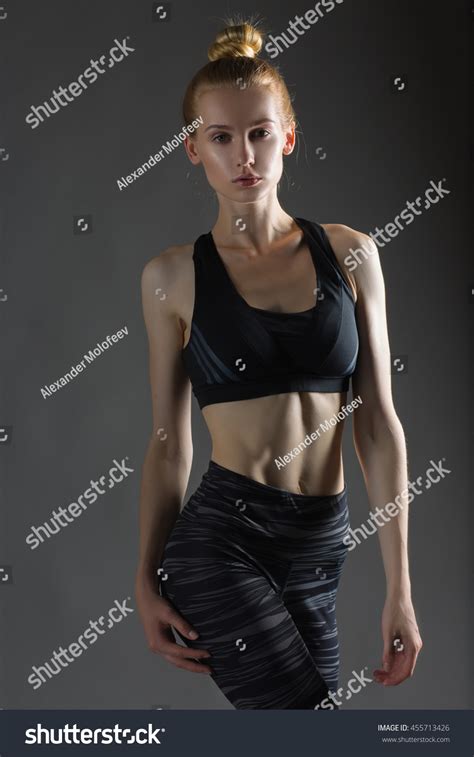 Beautiful Sexy Blonde Woman Perfect Athletic Stock Photo Shutterstock