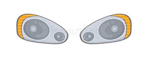Car Headlights Vector Concept Stock Vector Illustration Of Tail