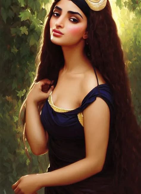 Beautiful Arab Woman With Long Black Hair Tan Skin Stable Diffusion