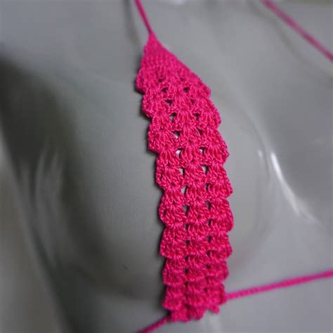 Crochet Extreme Micro G String Bikini See Through Micro Bikini Tiny Bikini Nude Bikini Gift