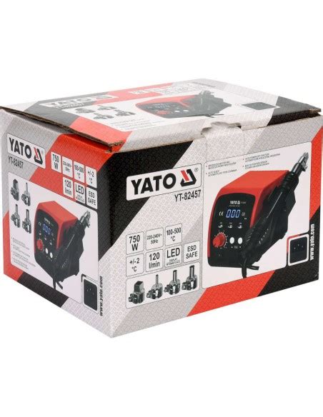 Yato Stacja Hot Air Moc 750W LED Bezszczotkowy Wentylator YT 82457