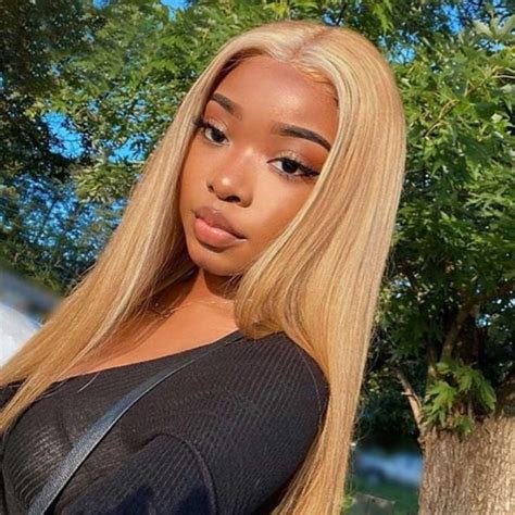Honey Blonde Straight Hair Hd Lace Frontal Wig Recool Hair