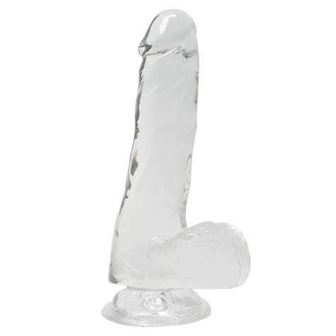 Прозрачный фаллоимитатор Alive Jelly Dildo Pepito мятая упаковка