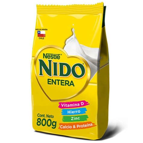 Leche En Polvo Entera Bolsa 800 G Marca Nido Super Bodega