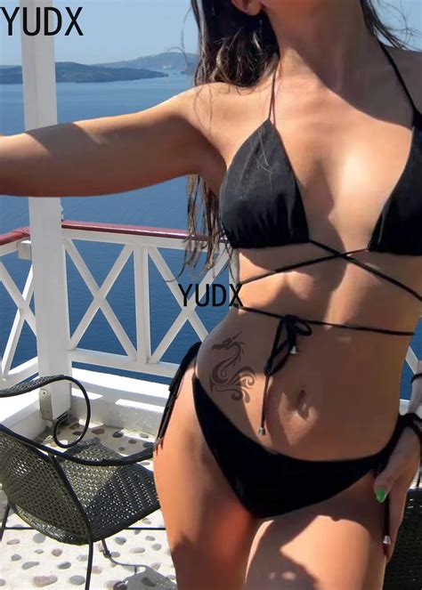 Bikini Con Tirantes Transpirables Para Mujer Traje De Ba O Con Tanga Opaco Transmisor De Luz