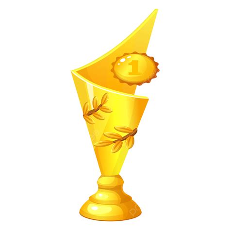 Golden Trophy Cups Vector Golden Cups Golden Trophy Trophy Png And