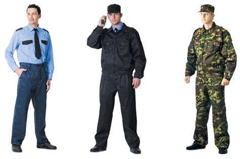 Форма для охраны, особенности