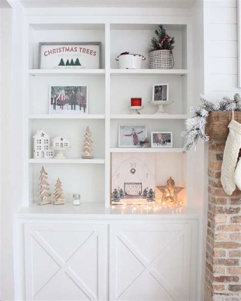 Festive White Farmhouse Living Room - Soul & Lane