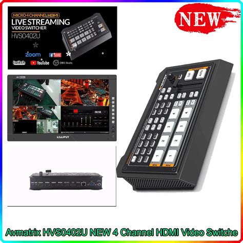 Avmatrix Hvs0402u Micro 4 Channel Hdmi-compatible Live Streaming Video ...