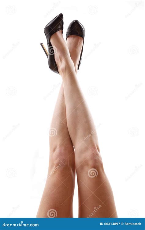 Woman X Gambe Nude Di S In Tacchi Alti Immagine Stock Immagine Di Calzatura Flirtare