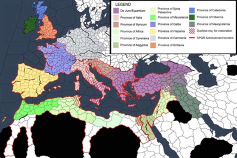 A Map Guide For Restoring The Roman Empire Rcrusaderkings