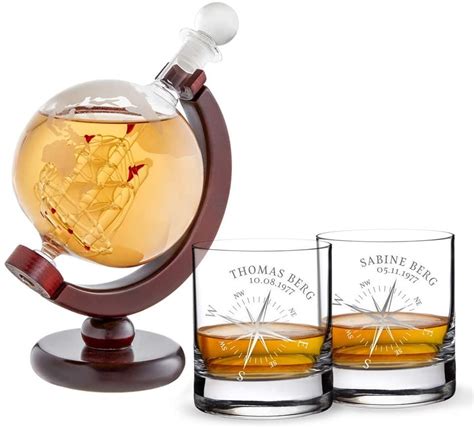 Carafe Whisky En Forme De Globe Terrestre Id Es Cadeaux Insolites L