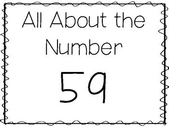 15 All About the Number 59 Tracing Worksheets and Activities. Numbers ...
