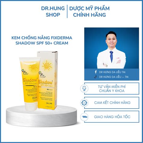 HÀNG CÔNG TY Gel chống nắng da mặt Fixderma Shadow SPF 30 75g