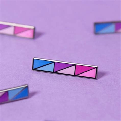 Bisexual Bar Pin Subtle Bi Pride Flag Accessory Lgbt Lesbian Etsy Uk