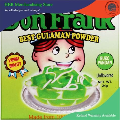 Don Frank Gulaman Powder Buko Pandan 24g Lazada Ph