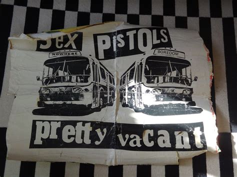 Popsike Reduced Sex Pistols Pretty Vacant Poster Ripped From A Wall In South London