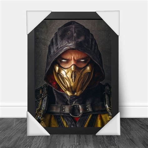 Quadro Decorativo A Mortal Kombat Scorpion Elo