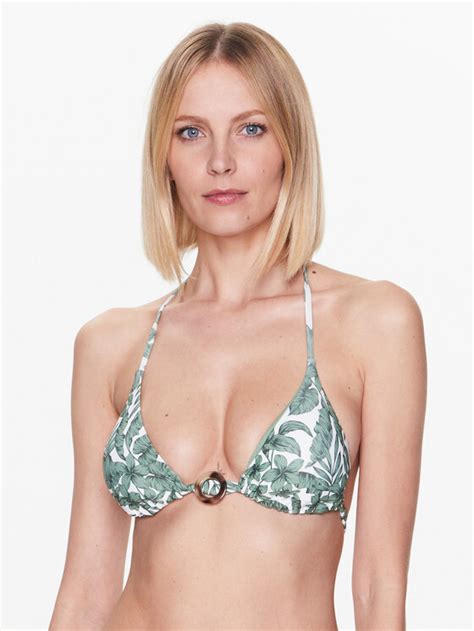 TWINSET Góra od bikini 231LMMB22 Zielony Modivo pl