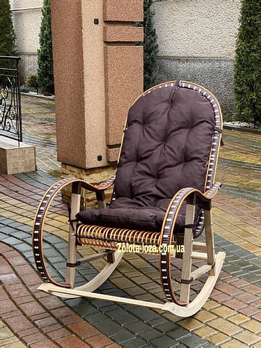 Купить Плетеная кресло-качалка из лозы и ротанга. «Отдых» Арт:9971 ...
