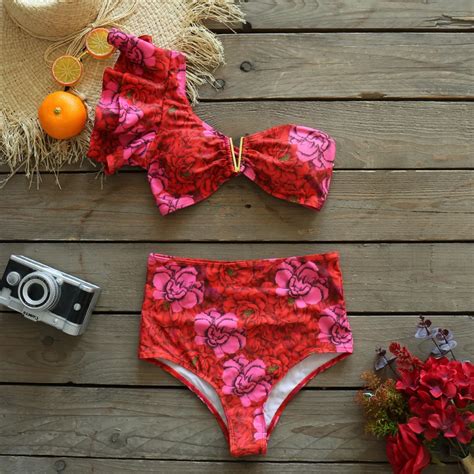 High Waist Swimsuit High Waist Swimwear High Waist Bikini Swimwear Women High Waist