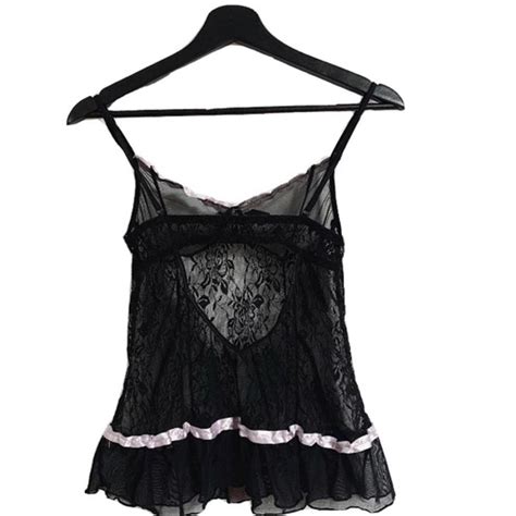 Beautiful Dainty Sheer Lace Lingerie Top The Cutest Depop