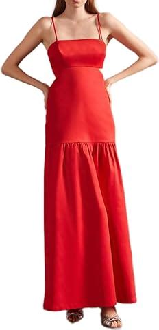 Amazon Solid Heart High Waisted Strapless Bikini Small Red Luxury Stores