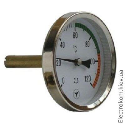 Термометр биметаллический ТБУ-63/50 -35...+60°С осевой 10130 — купить ...