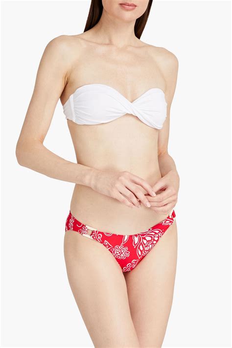 SEAFOLLY Folklore Printed Low Rise Bikini Briefs THE OUTNET