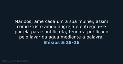 Efésios 525 26 Versículo Da Bíblia Nvi