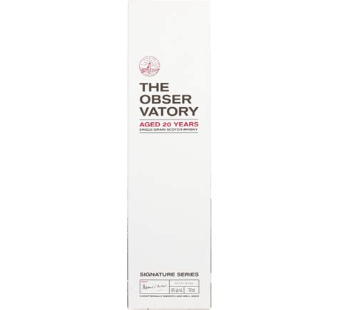 Fles The Observatory 20 years Single Grain 70CL | Drankengroothandel ...