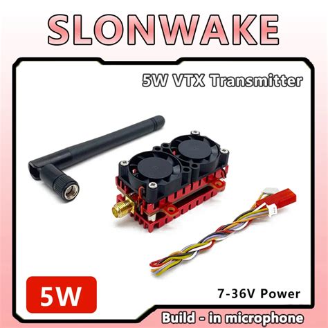 M Dulo Transmisor Anal Gico De Largo Alcance 5 8G 48CH 5W VTX Micr Fono Incorporado