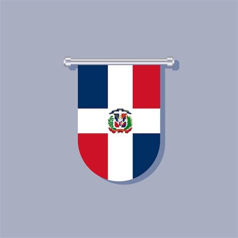 Premium Vector Illustration Of Dominican Republic Flag Template
