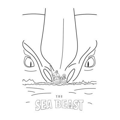 Раскраски Морской монстр - распечатать, скачать