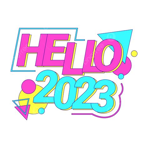 2023 Efek Teks Untuk Tahun Baru, 2023, New Year, Teks PNG and Vector ...