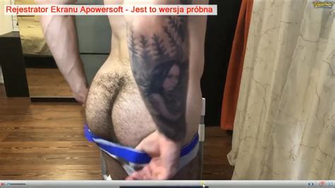 Voyeur Tattooed Guy Shows Off Hairy Ass And ThisVid
