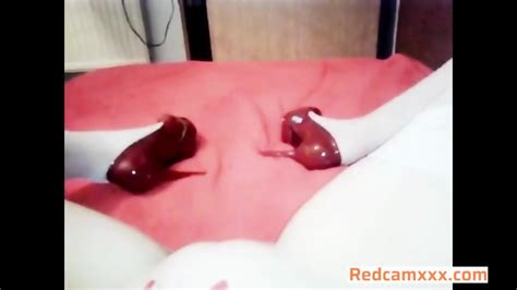 Exotic Babe In Red High Heels Rubs And Fingers Her Pussy Petite Deepthroat