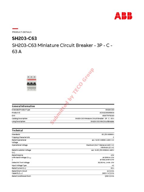 Abb 2CDS213001R0634 | PDF | Alternating Current | Metrology