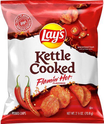 Lays Kettle Cooked Potato Chips Flamin Hot Parkway Liquor La Mesa CA La Mesa CA