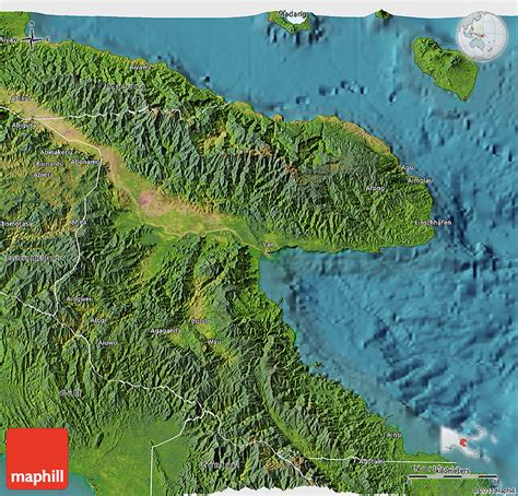 Satellite D Map Of Morobe