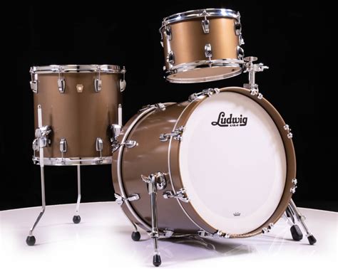 Ludwig Classic Maple 3pc Downbeat Kit Bronze Mist