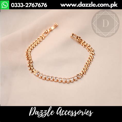 Gold Plated Crystal Bracelet Dazzle Accessories