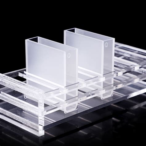 Pcs Quartz Cuvette Cells With Lid Mm Path Length Jgs For