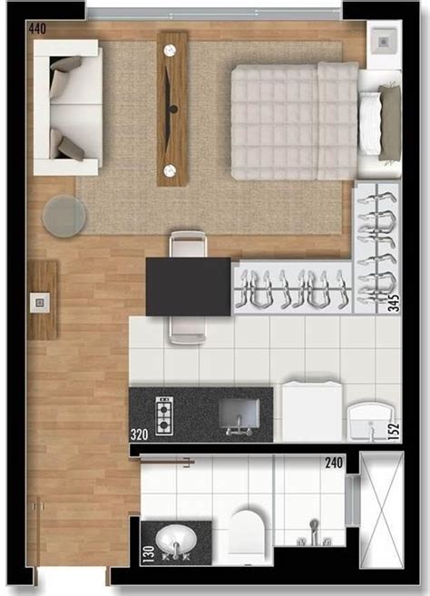Kitnet Quarto Cozinha E Banheiro