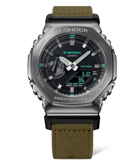 3x G-SHOCK GM-2100C Metal Utility NATO Textilband GM-2100C-5AER GM ...
